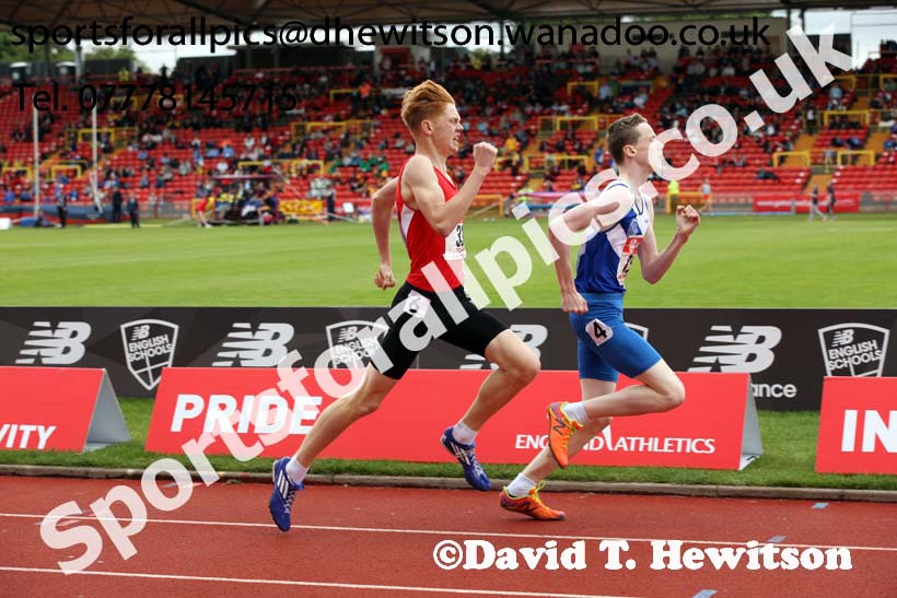 Junior boys 800 metres, English Schools Track and Field. Photo: David T. Hewitson/Sports for All Pics